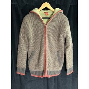 Sundance Wool Zip Hoodie Coat Fleece Lined Boho Outdoor Jacket Women’s Small